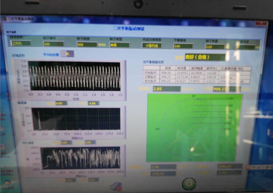 大峘集團風機現場動平衡監(jiān)測報告