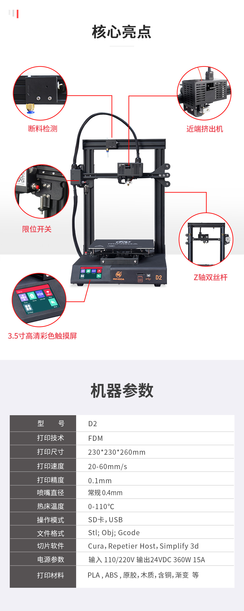 新品重磅上市| D2 性比價(jià)最高的3D打印機(jī)(圖3) 新品重磅上市| D2 性比價(jià)最高的3D打印機(jī)(圖3)